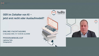 Online-Fachtagung: OER im Zeitalter von KI – jetzt erst recht oder Auslaufmodell?