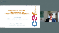 Erfahrungen zur OER-Nachnutzung an österreichischen Hochschulen