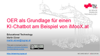 OER als Grundlage für einen KI-Chatbot am Beispiel von iMooX