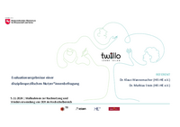 Evaluationsergebnisse einer disziplinspezifischen Nutzer*innenbefragung